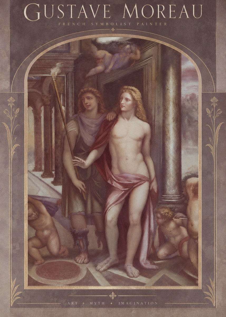 Gustave Moreau Youth No6 - Affiche