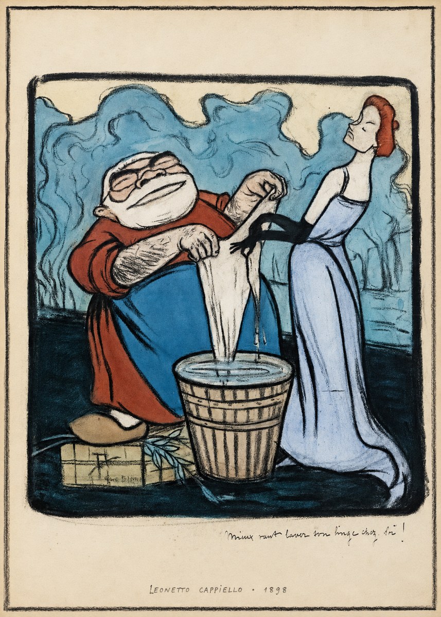 Leonetto Cappiello Mieux Vaut Laver Son Linge Chez Soi! No6 - Affiche