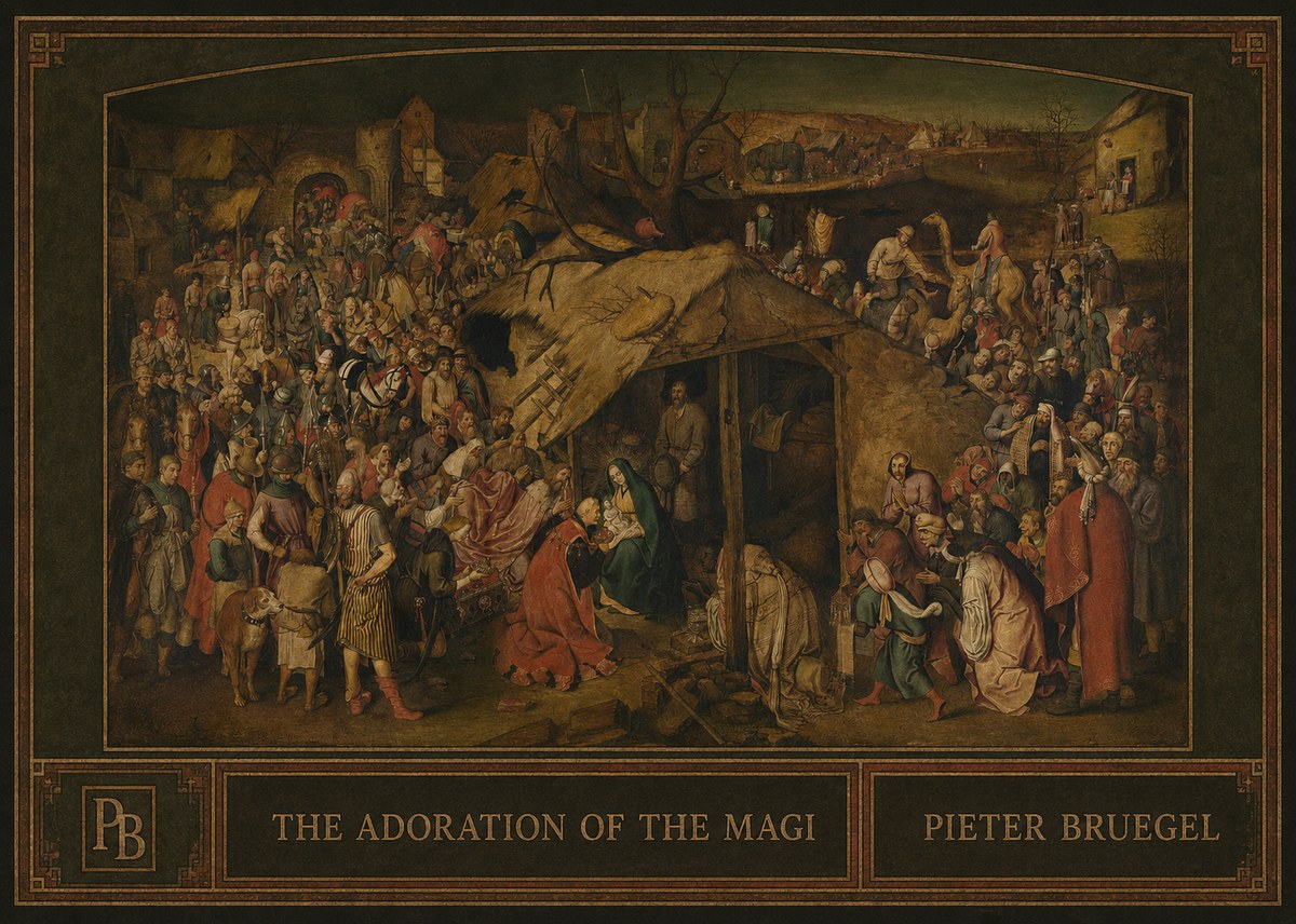 Pieter Bruegel The Adoration of the Magi No4 - Affiche