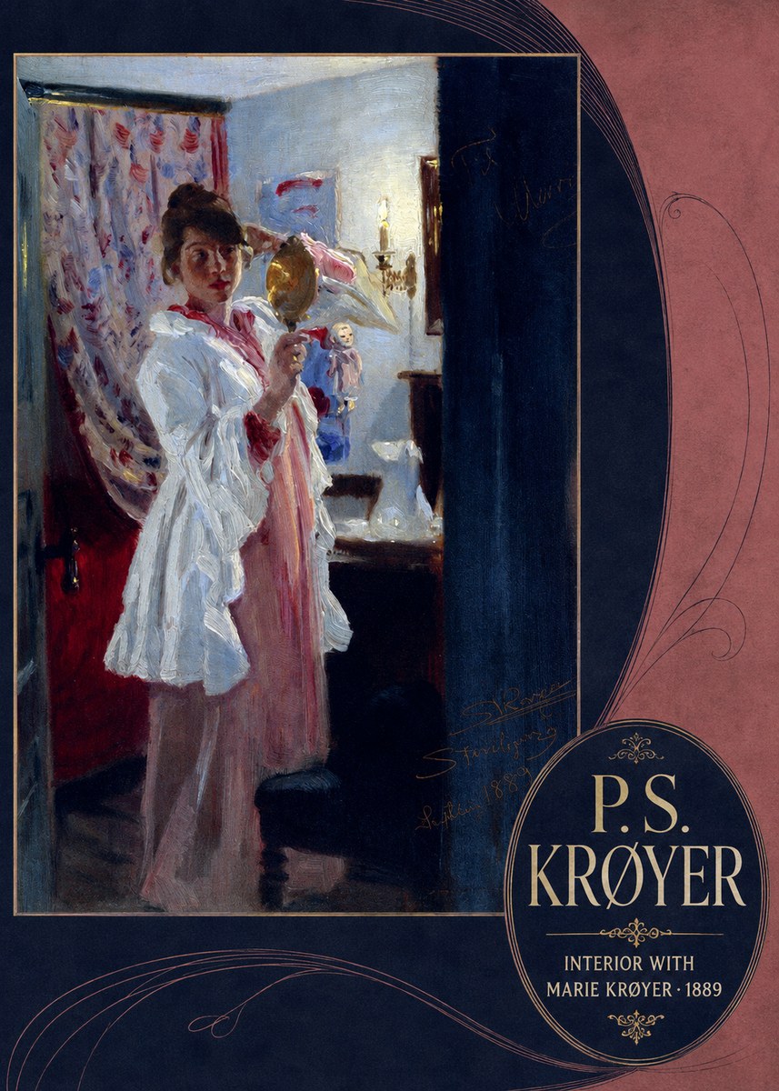 P.S. Krøyer Interior with Marie Krøyer No6 - Affiche