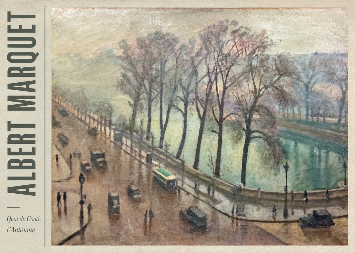 Albert Marquet Quai De Conti, L'automne No2 - Affiche