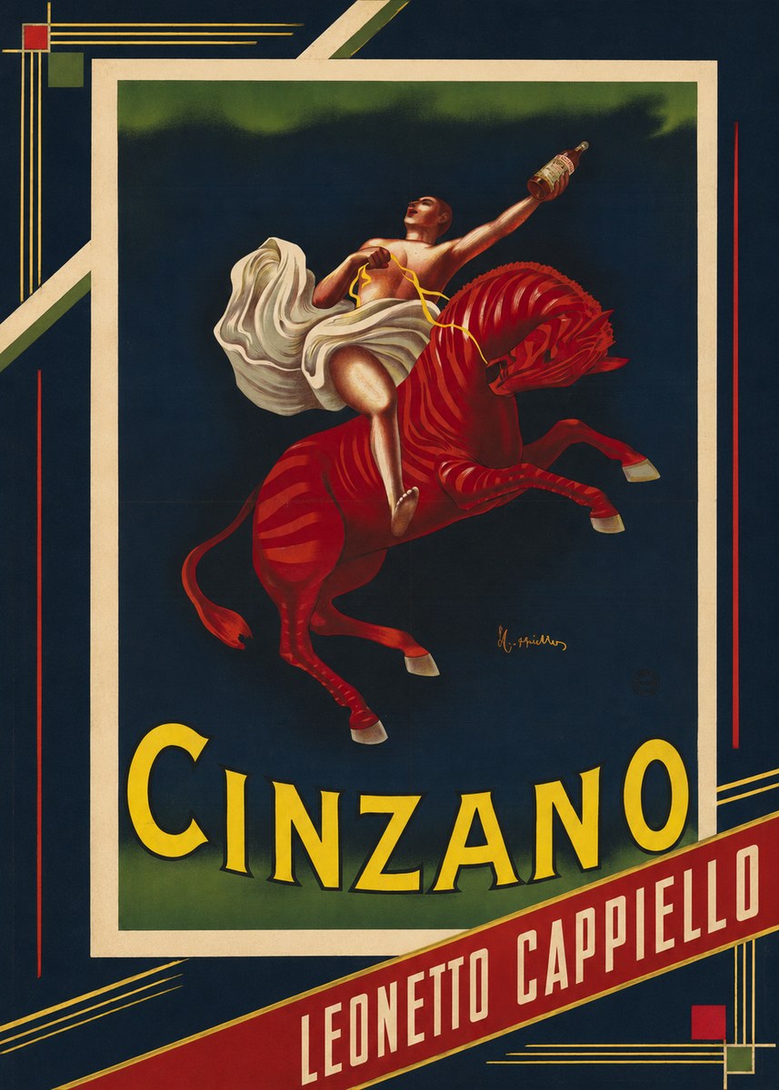 Leonetto Cappiello Cinzano No4 - Affiche