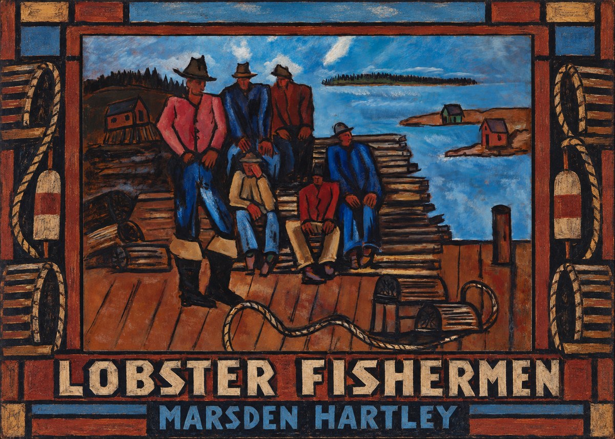 Marsden Hartley Lobster Fishermen II No1 - Affiche