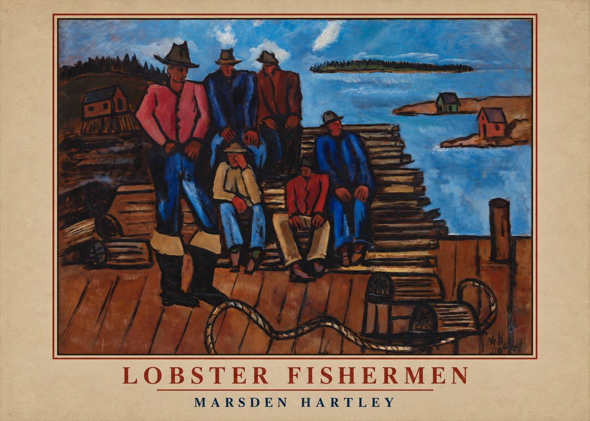 Marsden Hartley Lobster Fishermen II No2 - Affiche