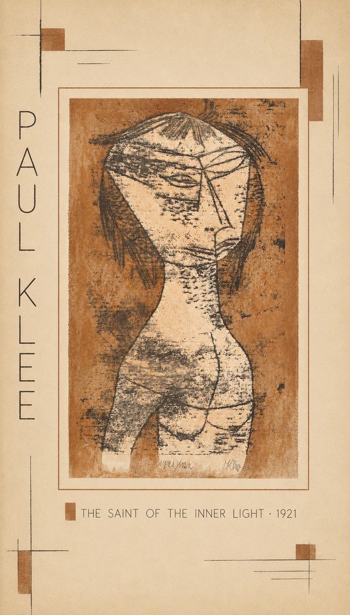 Paul Klee The Saint of the Inner Light No3 - Affiche