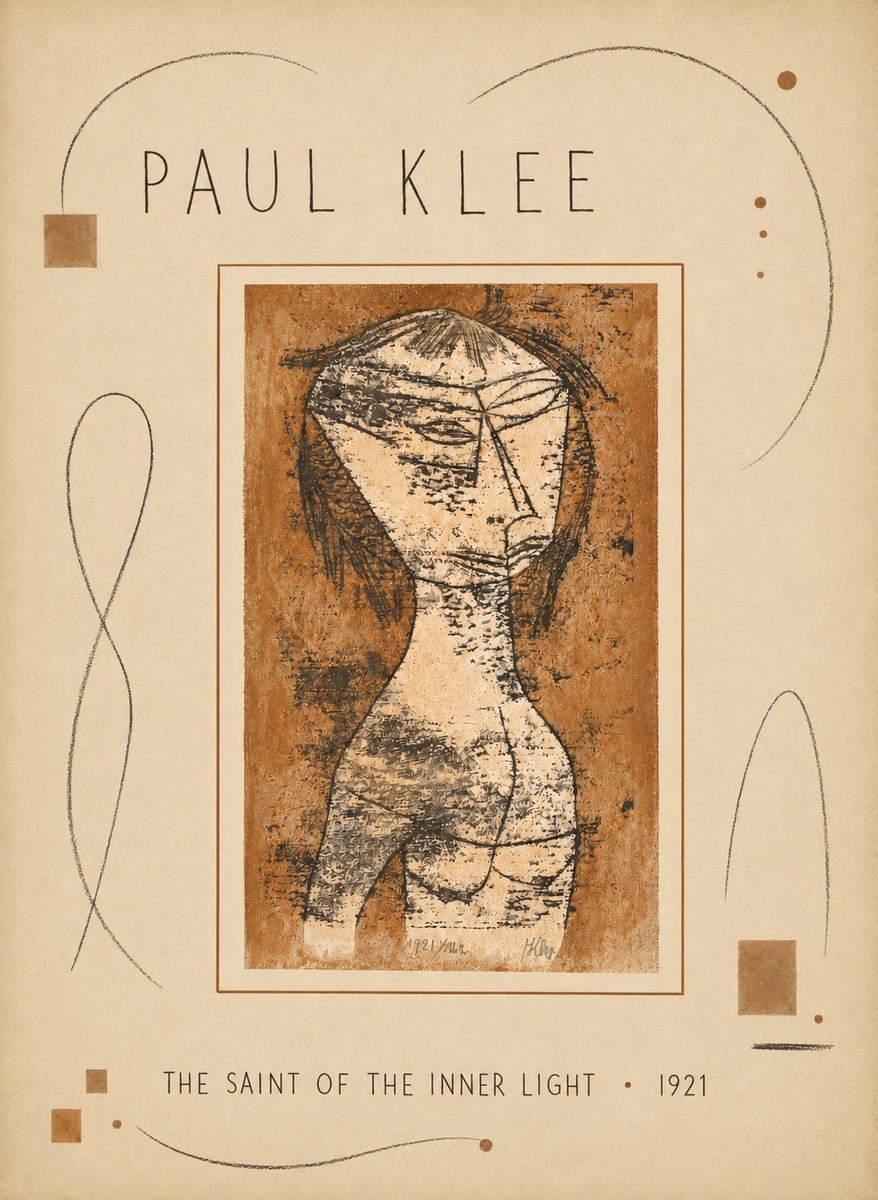 Paul Klee The Saint of the Inner Light No5 - Affiche