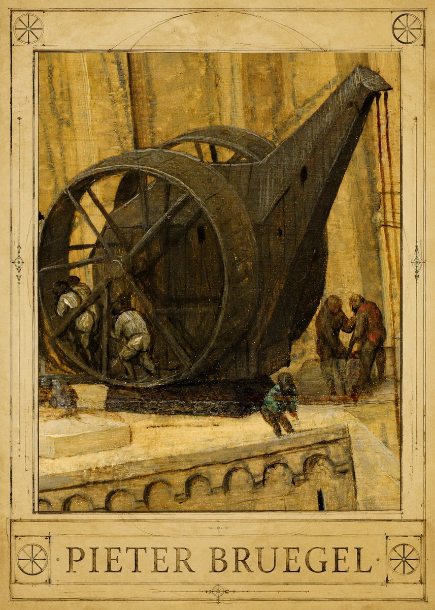 Pieter Bruegel The Crane No1 - Affiche