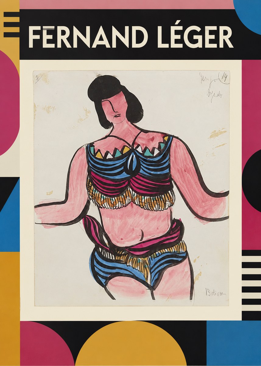 Fernand Léger Bolivian No1 - Affiche