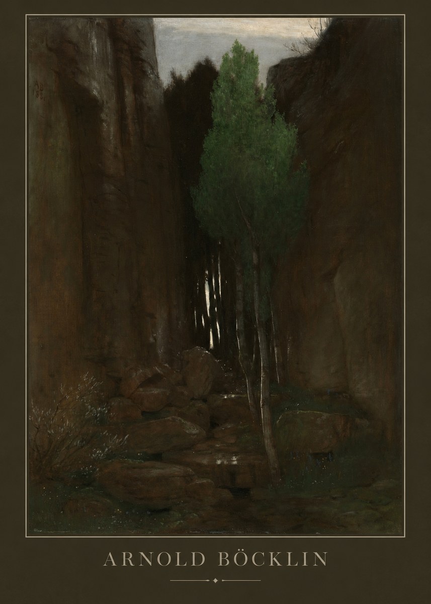 Arnold Böcklin Sacred Grove II No3 - Affiche