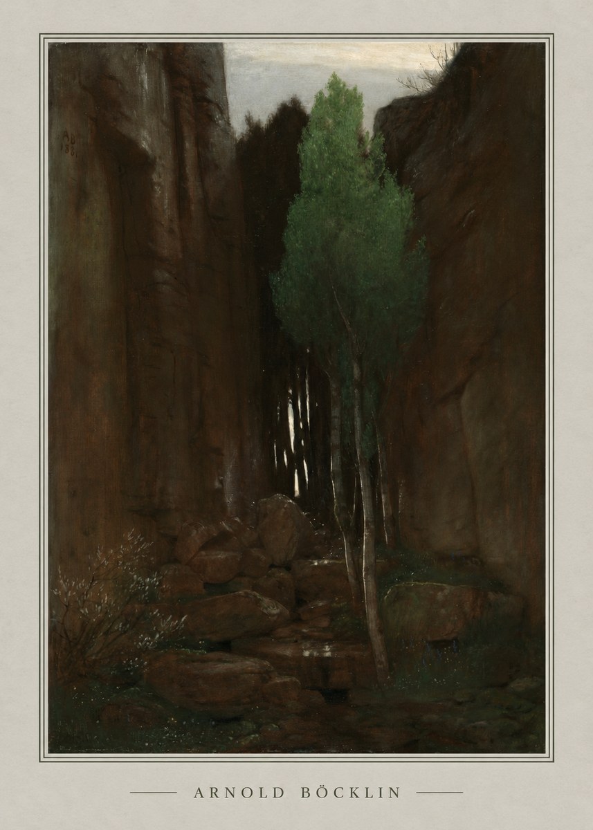 Arnold Böcklin Sacred Grove II No4 - Affiche
