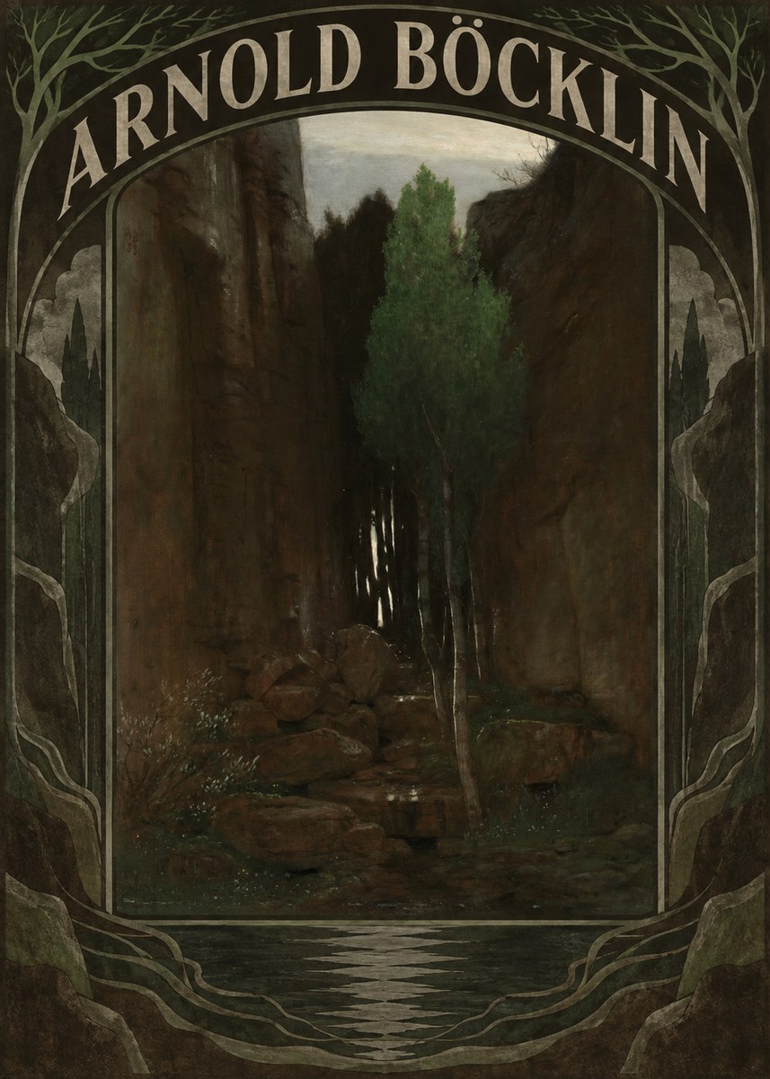 Arnold Böcklin Sacred Grove II No6 - Affiche