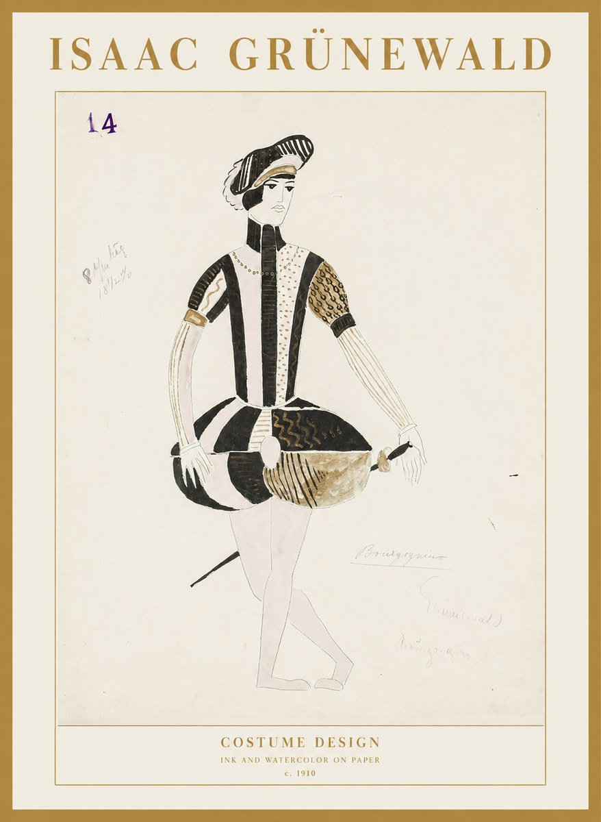 Isaac Grünewald Costume Design IX No1 - Affiche