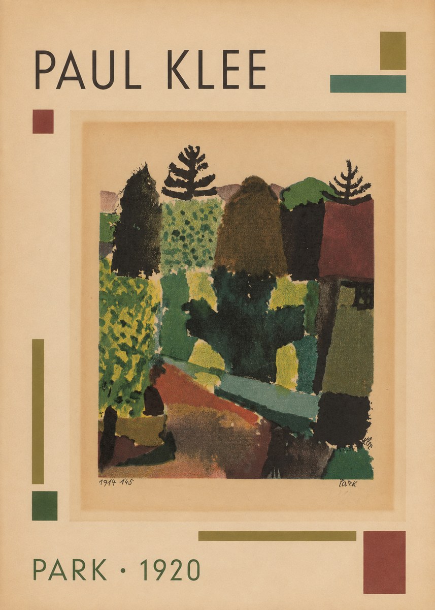 Paul Klee Park I No1 - Affiche