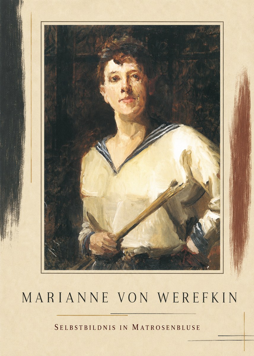Marianne von Werefkin Selbstbildnis in Matrosenbluse No1 - Affiche
