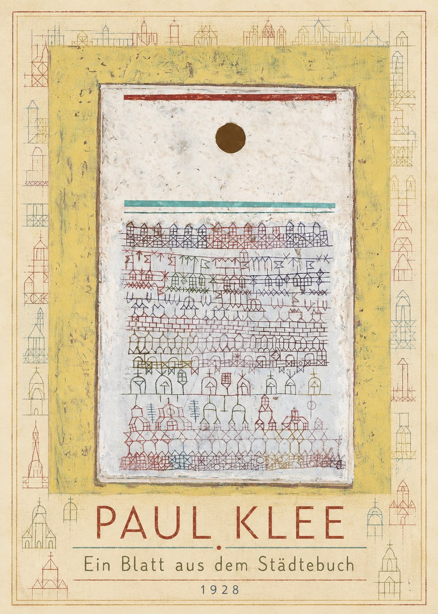 Paul Klee Ein Blatt Aus Dem Städtebuch No1 - Affiche
