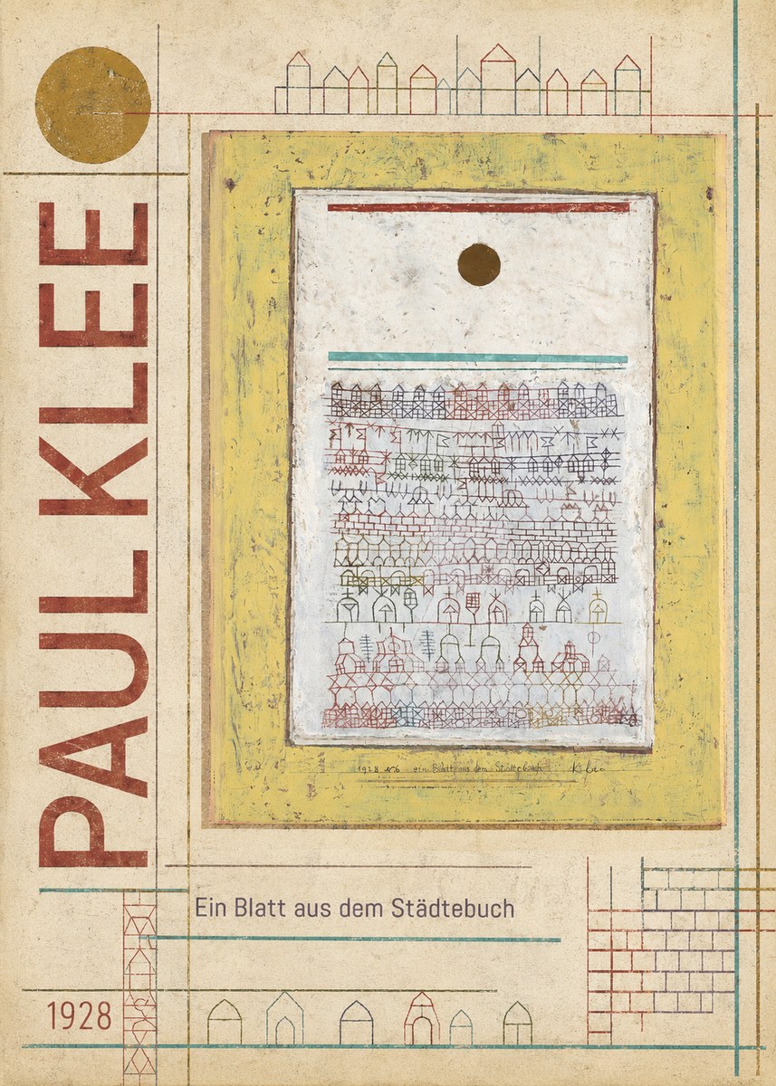 Paul Klee Ein Blatt Aus Dem Städtebuch No6 - Affiche