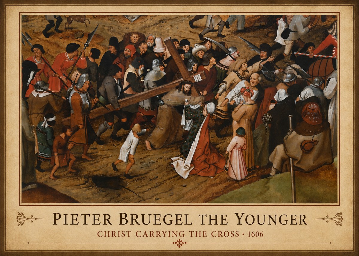 Pieter Bruegel Christ Carrying the Cross II No1 - Affiche