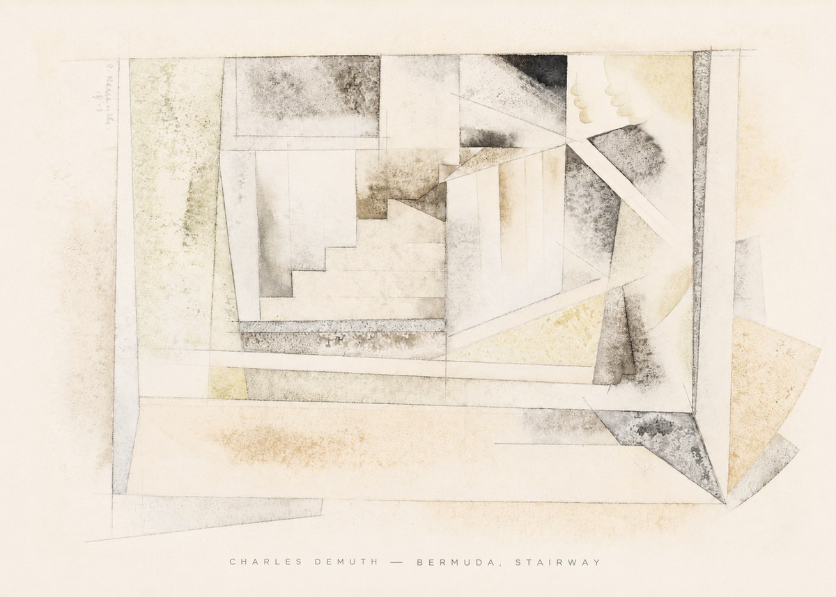 Charles Demuth Bermuda, Stairway No6 - Affiche
