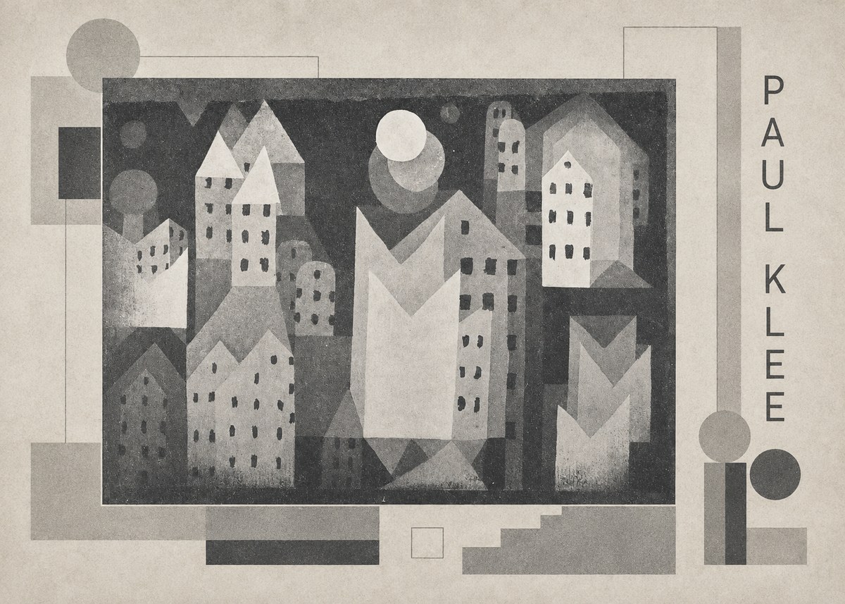 Paul Klee City of Churches No2 - Affiche