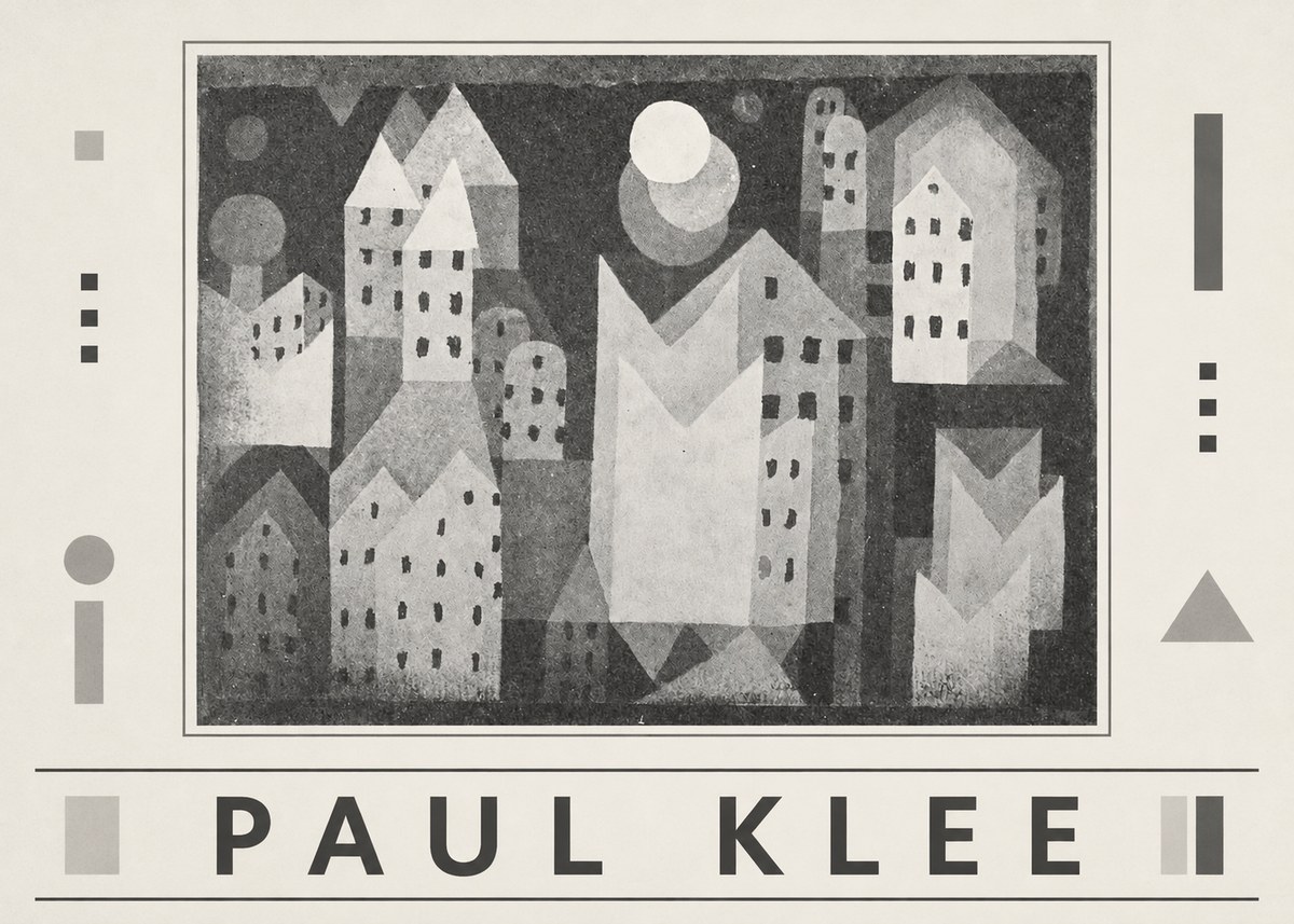 Paul Klee City of Churches No6 - Affiche