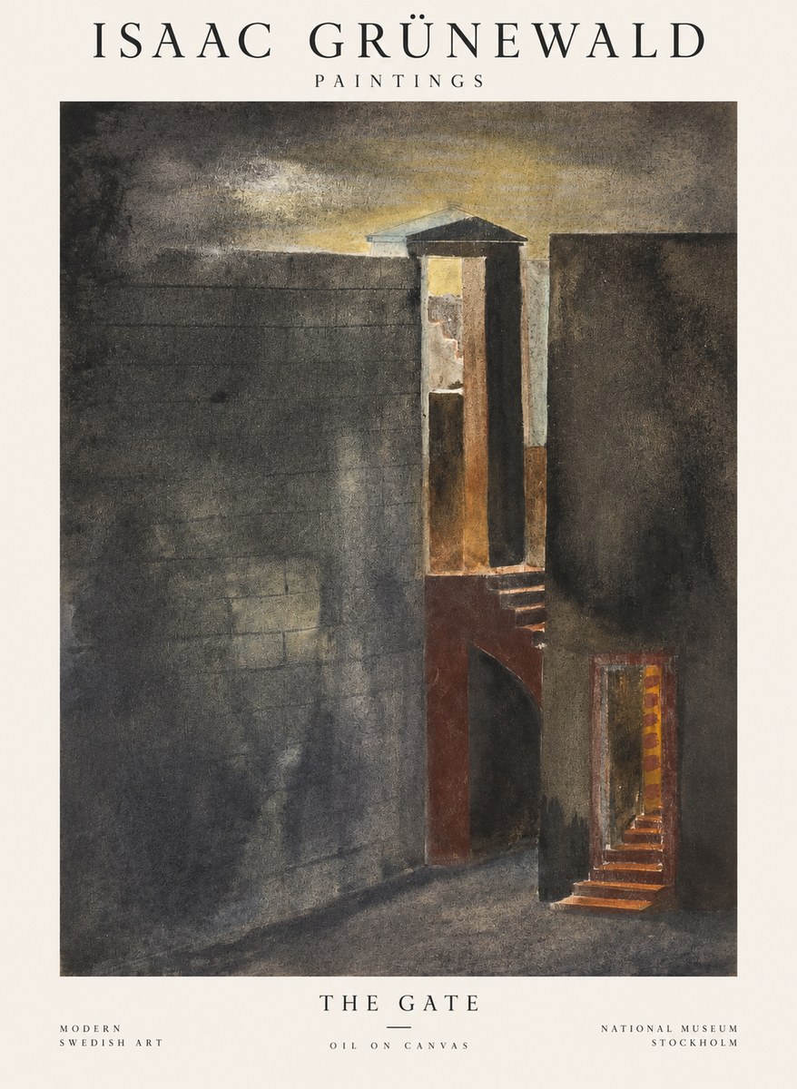 Isaac Grünewald Architectural Fantasy No2 - Affiche