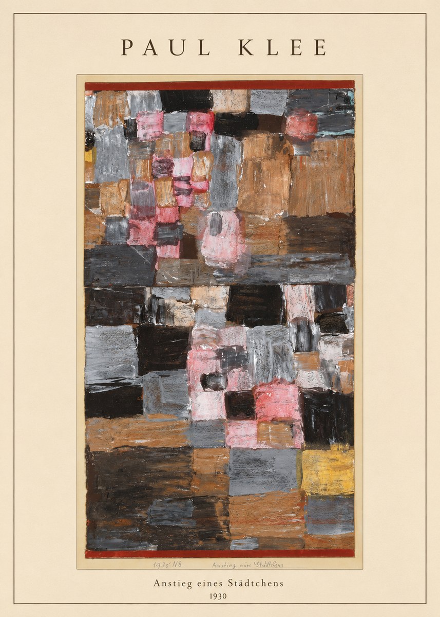 Paul Klee Anstieg Eines Städtchens No4 - Affiche