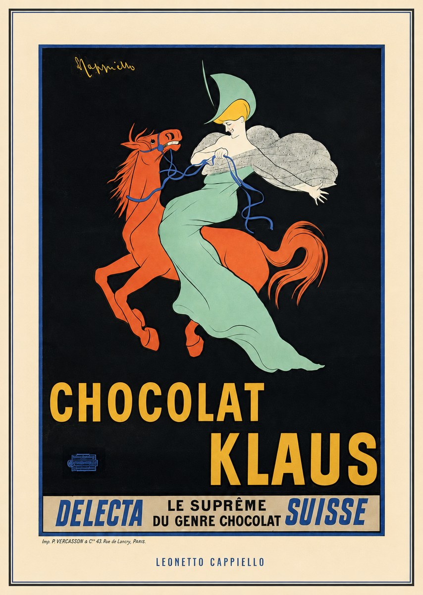 Leonetto Cappiello Chocolat Klaus II No3 - Affiche