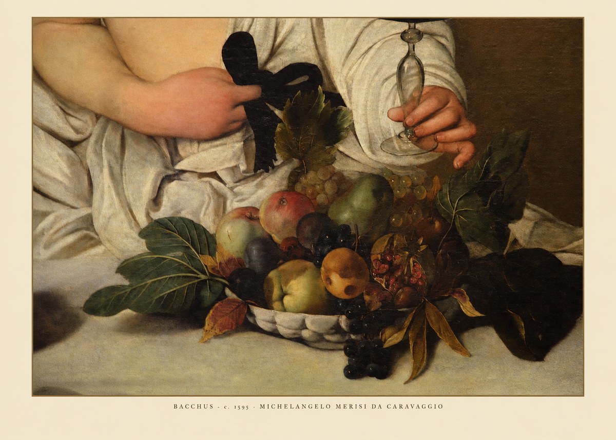 Michelangelo Merisi da Caravaggio Bacchus II No6 - Affiche