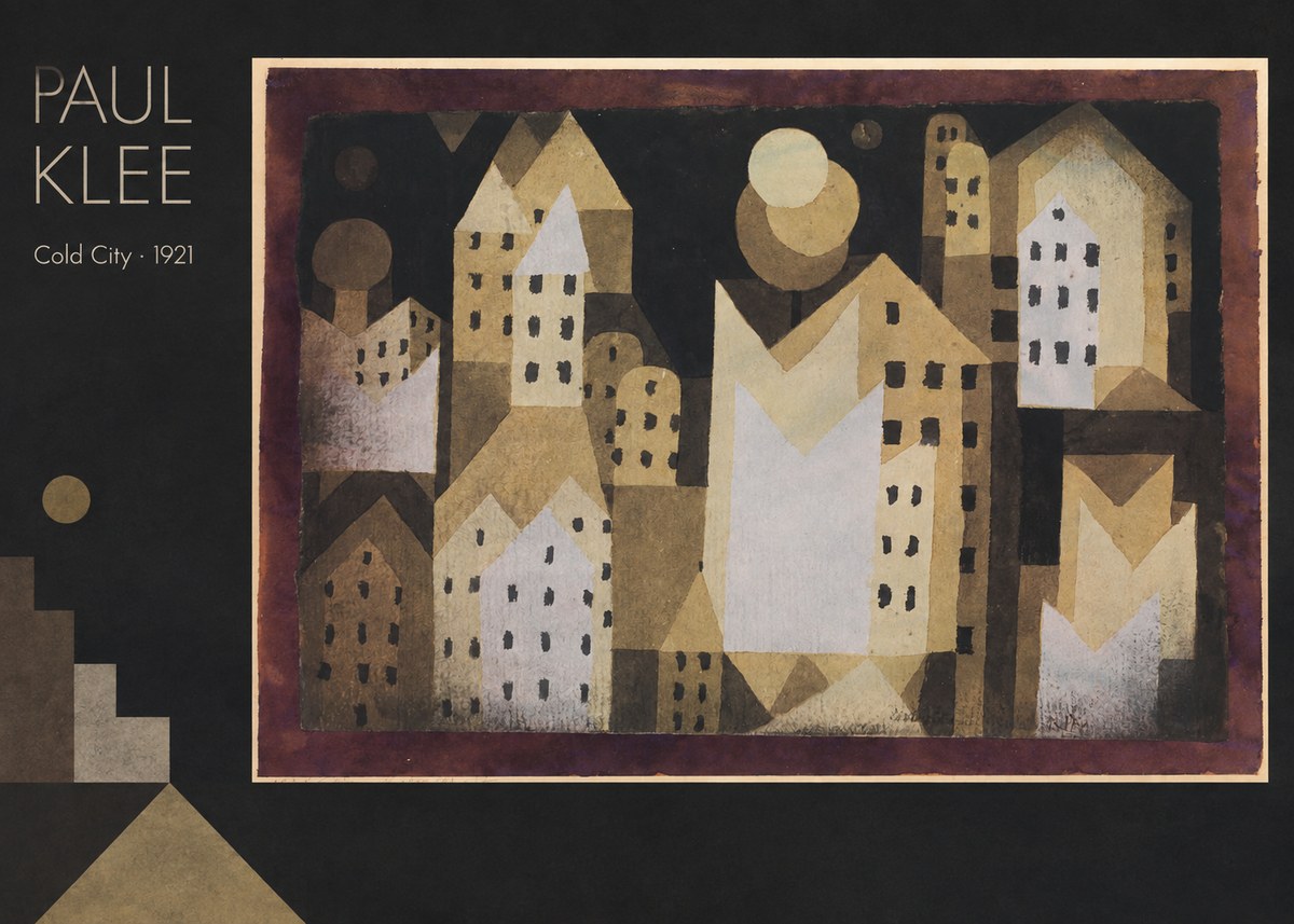 Paul Klee Cold City No2 - Affiche