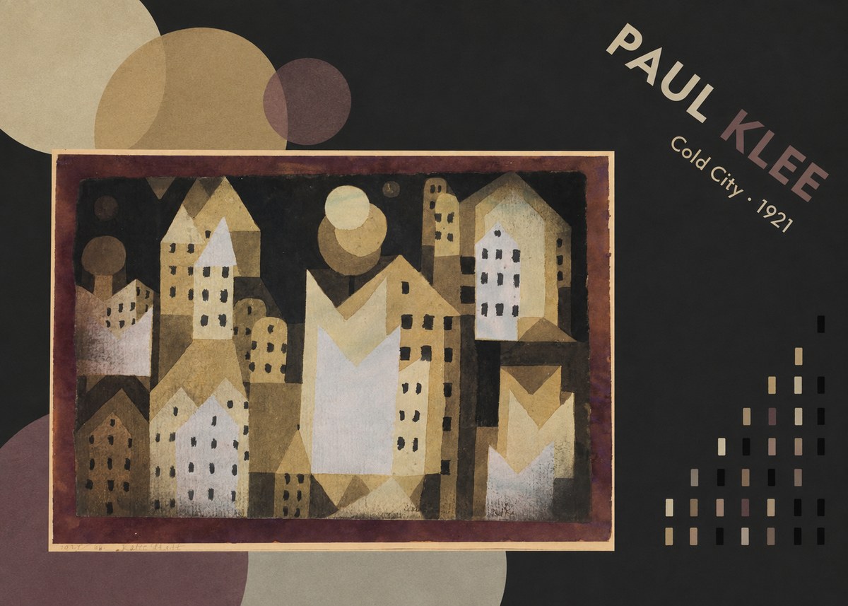 Paul Klee Cold City No5 - Affiche