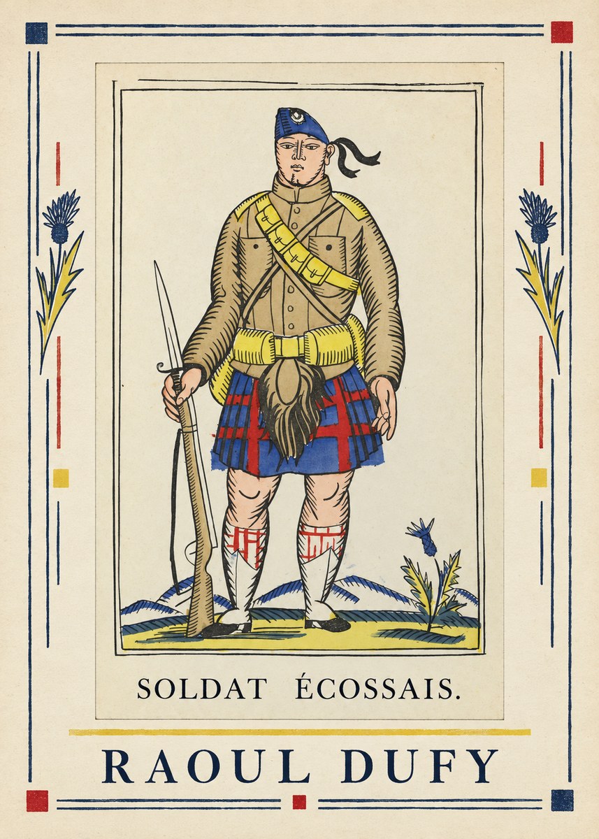 Raoul Dufy Soldat Écossais. No6 - Affiche