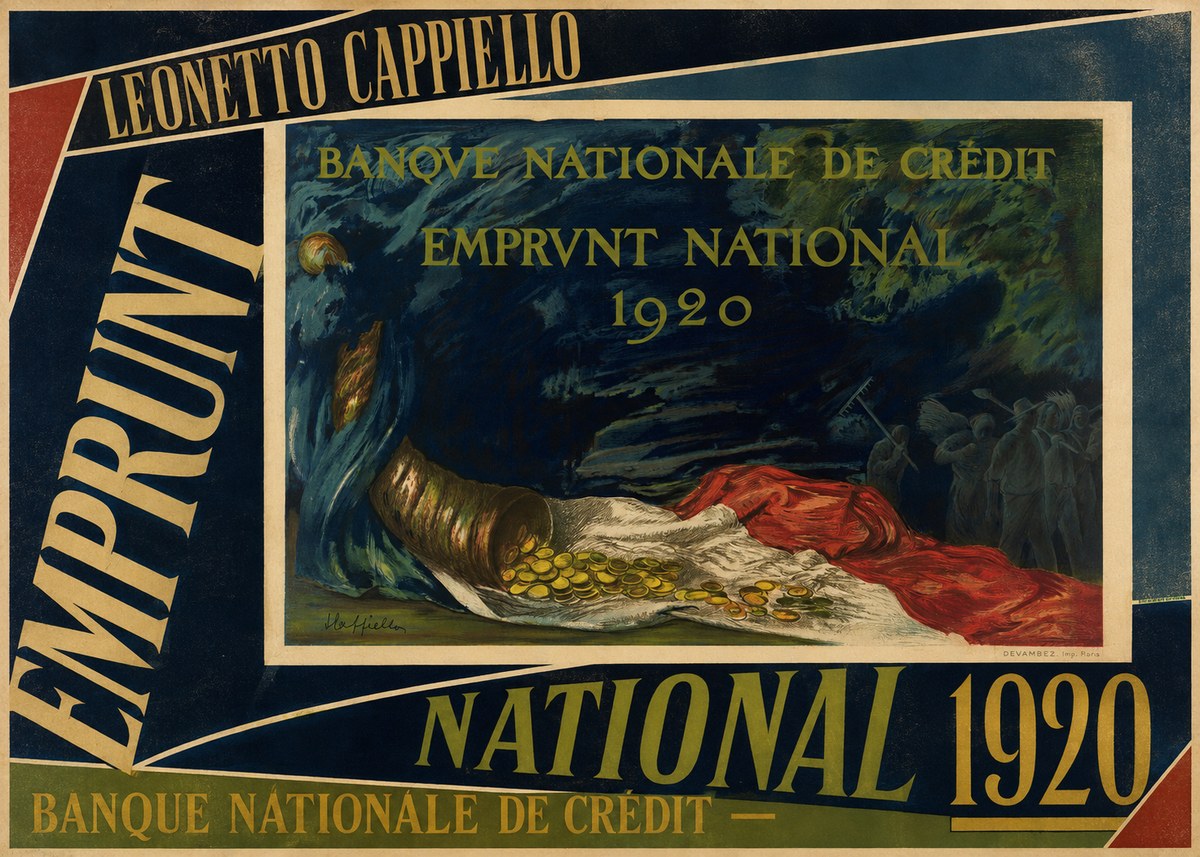 Leonetto Cappiello Banque Nationale De Crédit - Emprunt National 1920 No5 - Affiche