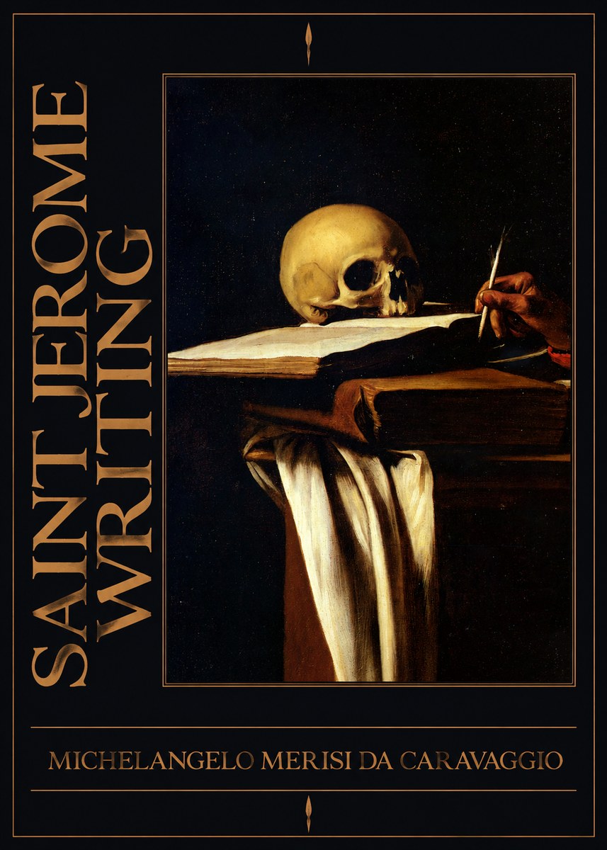 Michelangelo Merisi da Caravaggio Saint Jerome Writing III No4 - Affiche
