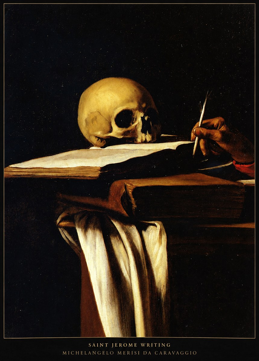 Michelangelo Merisi da Caravaggio Saint Jerome Writing III No6 - Affiche