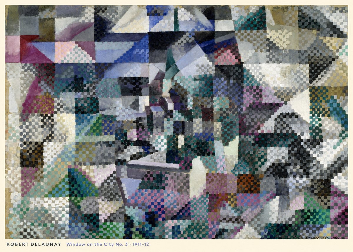 Robert Delaunay Window on the City No. 3 No5 - Affiche