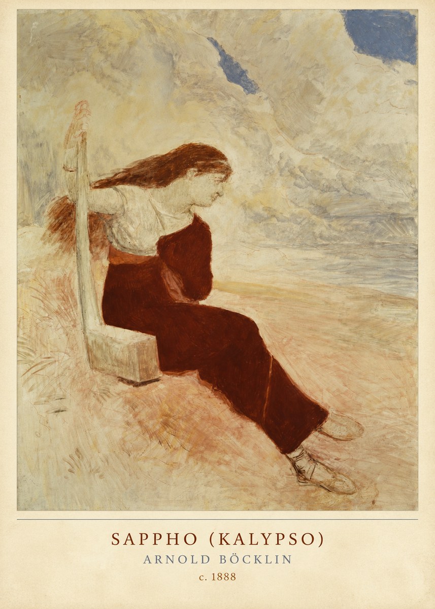 Arnold Böcklin Sappho (Kalypso) No2 - Affiche