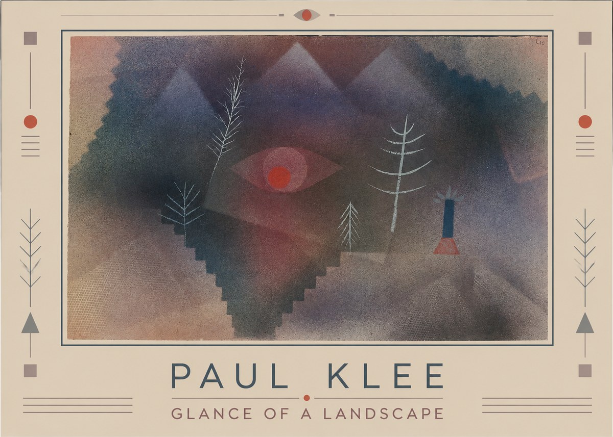Paul Klee Glance of a Landscape No1 - Affiche