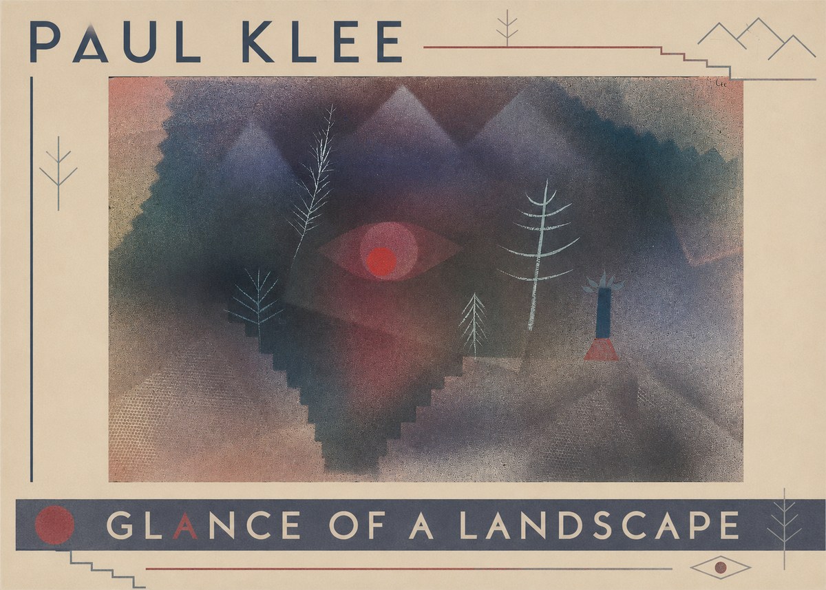 Paul Klee Glance of a Landscape No3 - Affiche