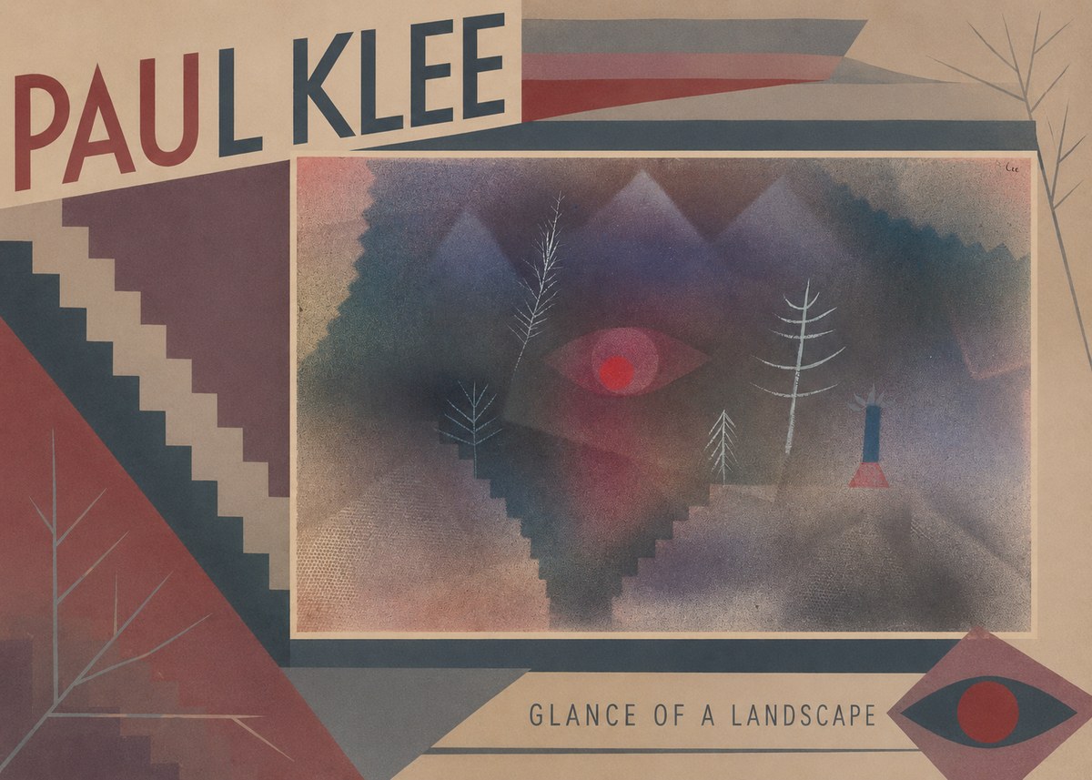 Paul Klee Glance of a Landscape No5 - Affiche