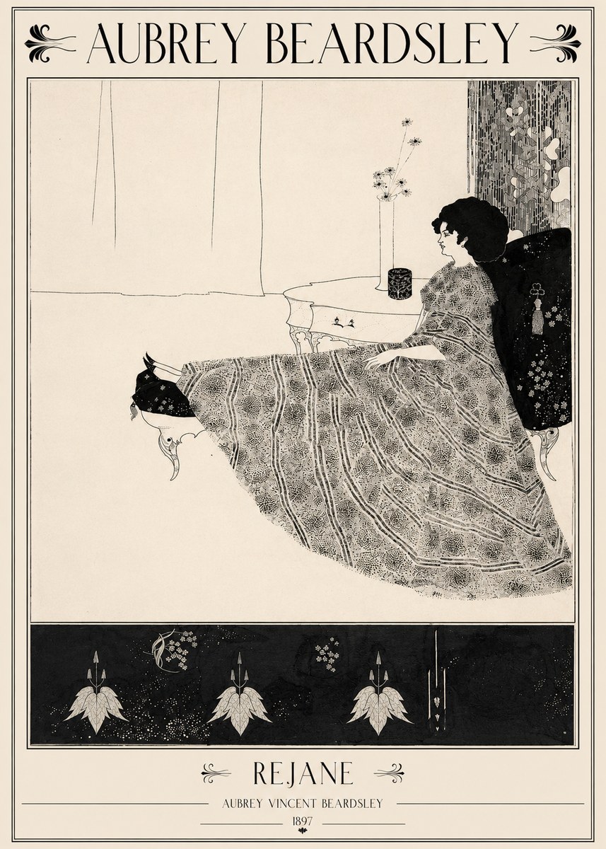Aubrey Beardsley Rejane II No2 - Affiche
