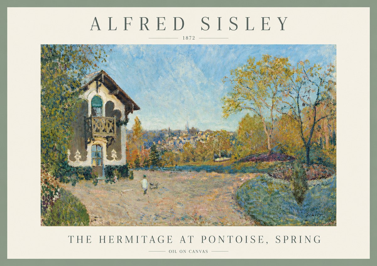 Sisley The Hermitage at Pontoise, Spring No5 - Affiche