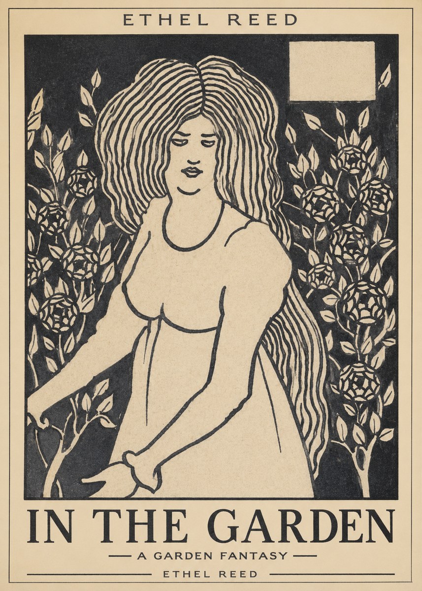Ethel Reed In the Garden No1 - Affiche