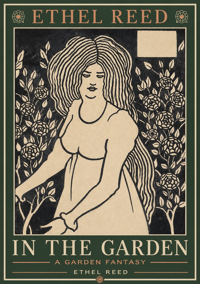 Ethel Reed In the Garden No2 - Affiche
