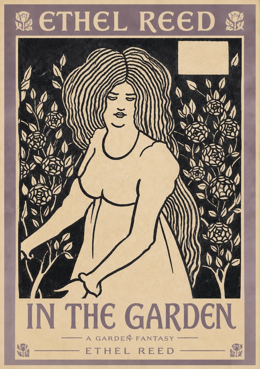 Ethel Reed In the Garden No3 - Affiche