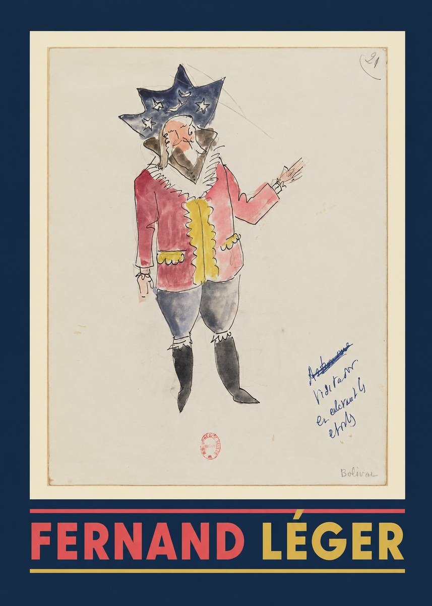 Fernand Léger Bolivar IX No1 - Affiche