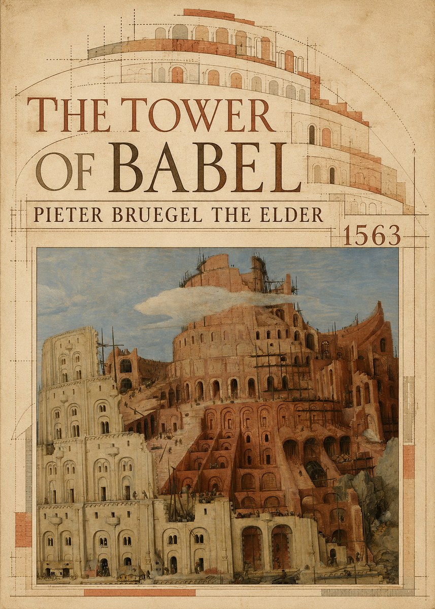 Pieter Bruegel The Tower of Babel XIII No5 - Affiche