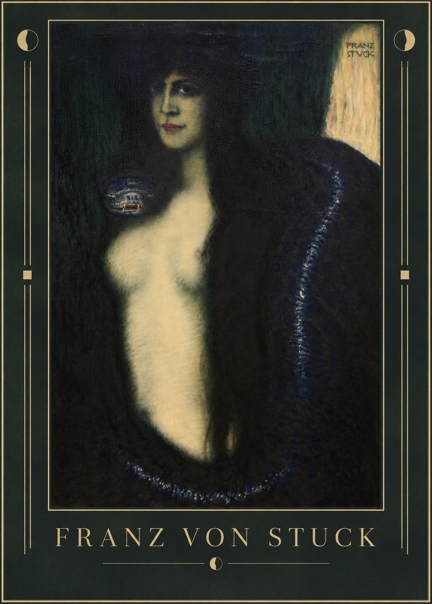 Franz von Stuck The Sin II No5 - Affiche