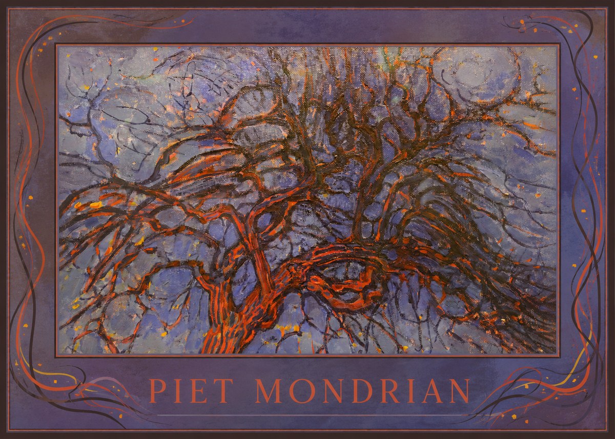 Piet Mondrian The Red Tree No1 - Affiche