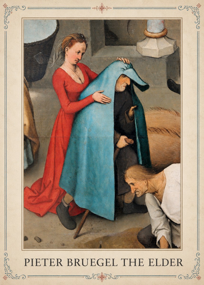 Pieter Bruegel The Blind Leading the Blind II No1 - Affiche