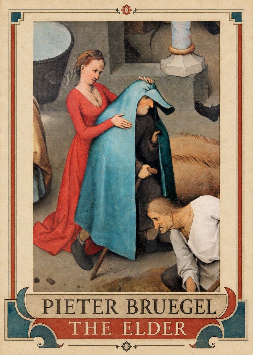 Pieter Bruegel The Blind Leading the Blind II No5 - Affiche